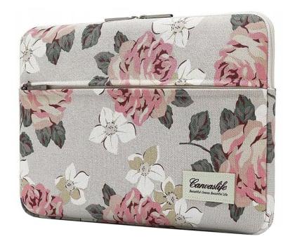 Etui na laptopa Canvaslife Sleeve Laptop 13-14" white rose